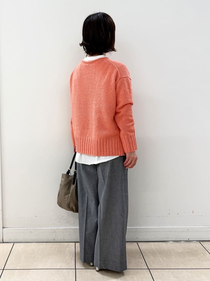 KIKIさんの「Reflect｜【レイヤードにおすすめ◎】ロング丈リラクシーニット」を使ったコーディネート
