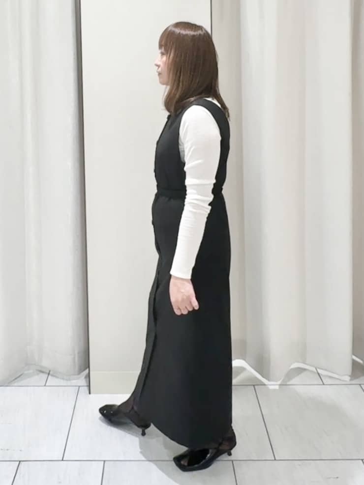 ʏᴜᴋɪᴋᴏさんの「UNTITLED｜◆【洗える/レイヤードインナー】ナチュラルテレコハイネックプルオーバー」を使ったコーディネート