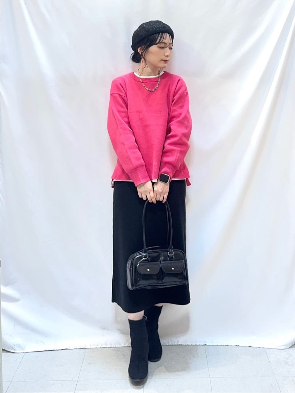 𝐇𝐢𝐫𝐨𝐦𝐢さんの「SHOO･LA･RUE｜【S-LL/洗濯機可/体型カバー】大人世代も取り入れやすい スウェットライクニット」を使ったコーディネート