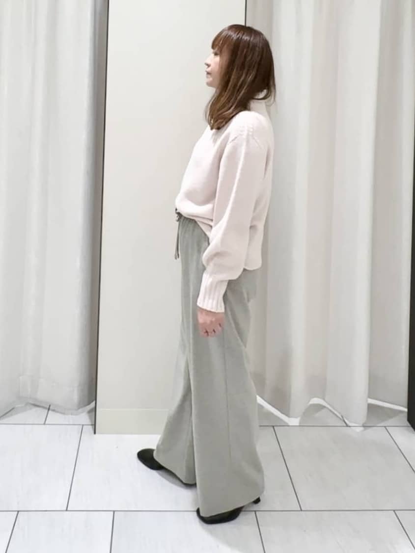 ʏᴜᴋɪᴋᴏさんの「UNTITLED｜【洗える】スポンディッシュ ボトルネックニット」を使ったコーディネート