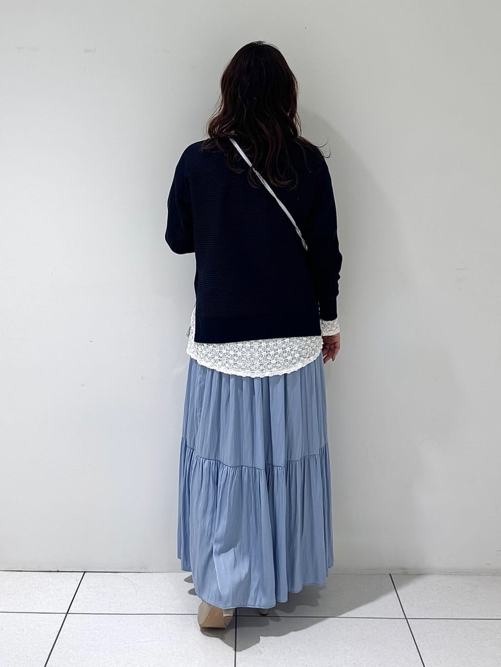 そんさんの「INDIVI｜【洗える／キレイ色】体型カバー無縫製ニット」を使ったコーディネート