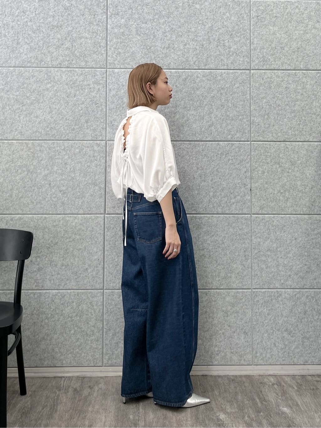 Harukaさんの「INDIVI｜バックドロストブラウス」を使ったコーディネート