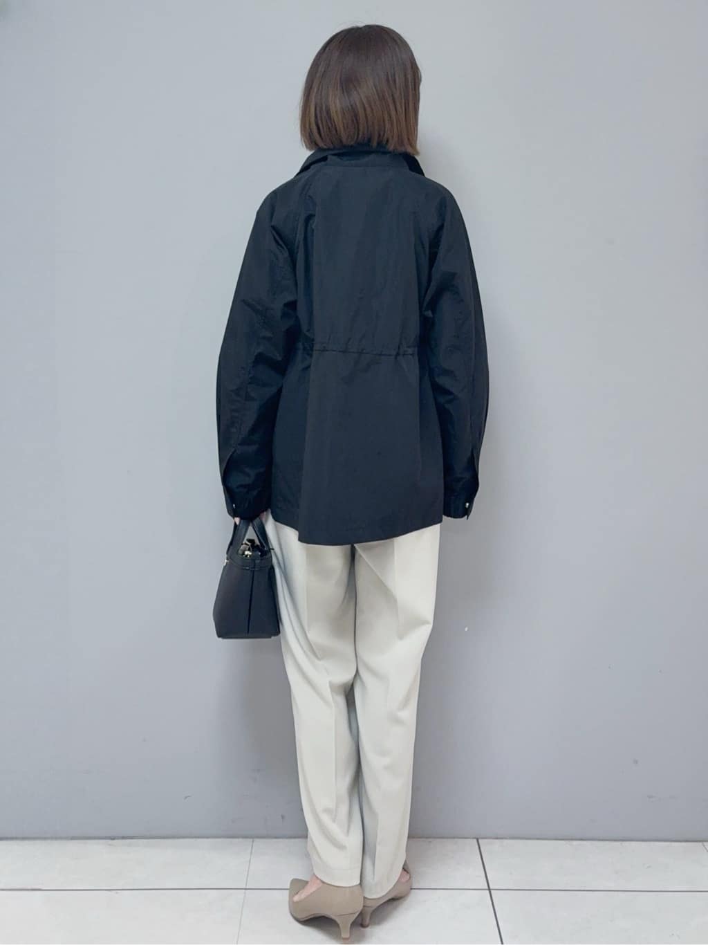 yさんの「OPAQUE.CLIP｜ロゴプリントロングTシャツ【洗濯機OK】」を使ったコーディネート