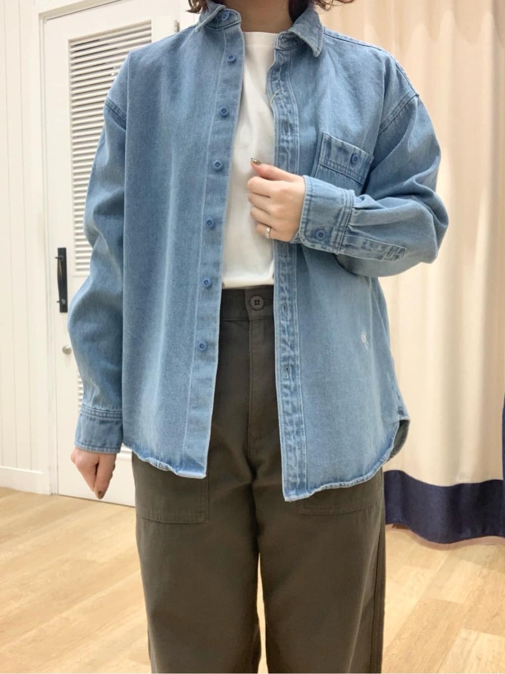 IMARIさんの「Dessin｜【ユニセックス/洗える】10OZデニムシャツ」を使ったコーディネート