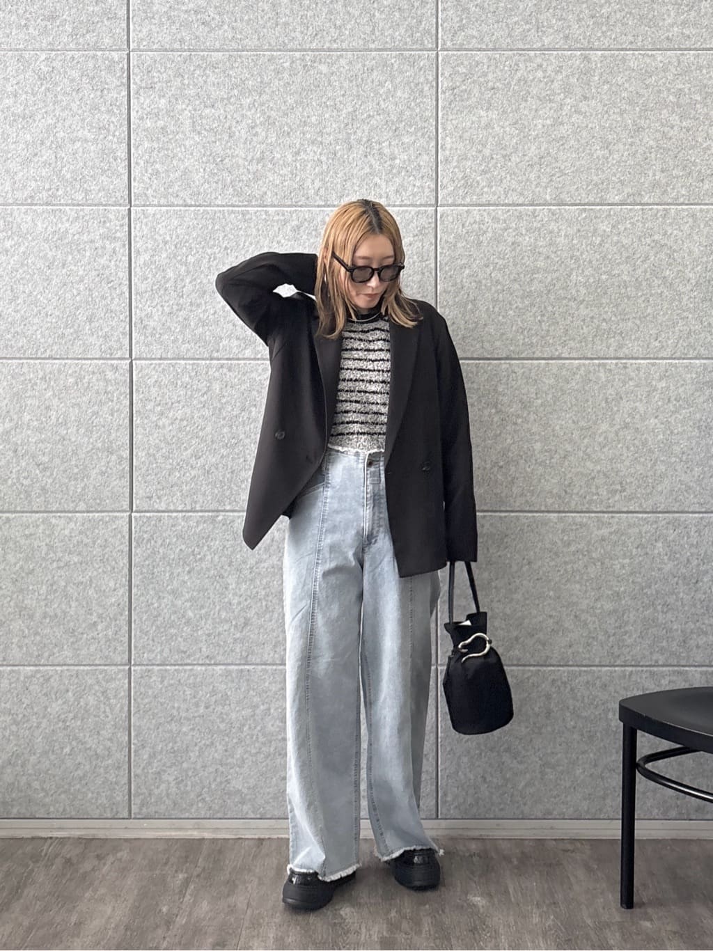 kotakiさんの「INDIVI｜ダブルブレストオーバージャケット」を使ったコーディネート