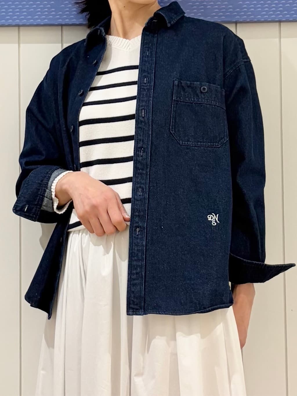 uwatokoさんの「Dessin｜【ユニセックス/洗える】10OZデニムシャツ」を使ったコーディネート