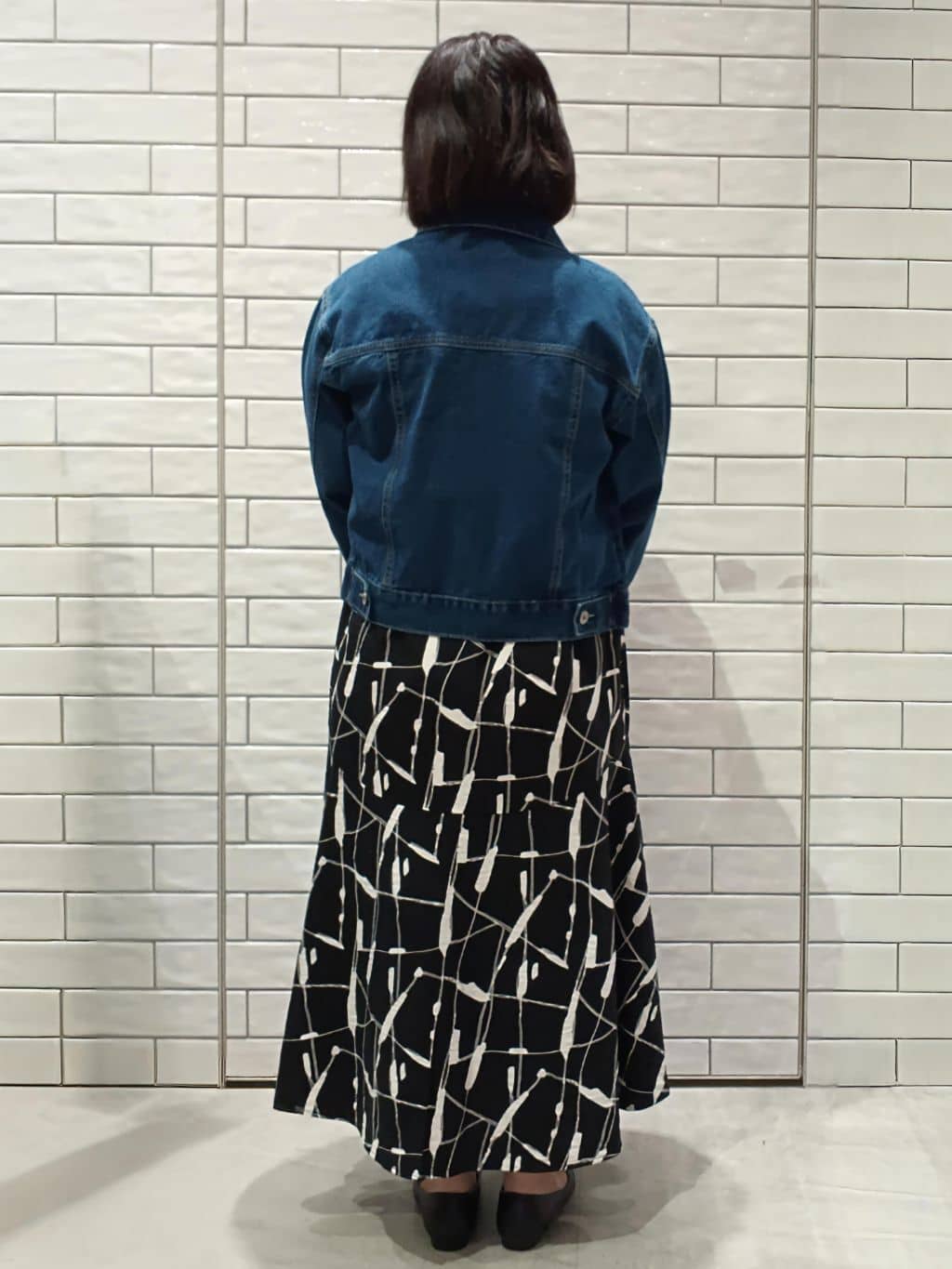 かなこさんの「OPAQUE.CLIP｜ジオメトリックプリントシャツワンピース」を使ったコーディネート