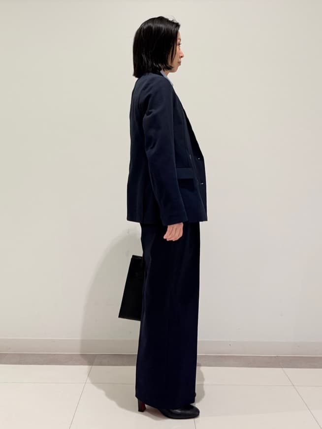 MIYAKAWAさんの「DRESSTERIOR｜【セットアップ可/吸水速乾/ウォッシャブル】リネンブレンドオックスダブルジャケット」を使ったコーディネート