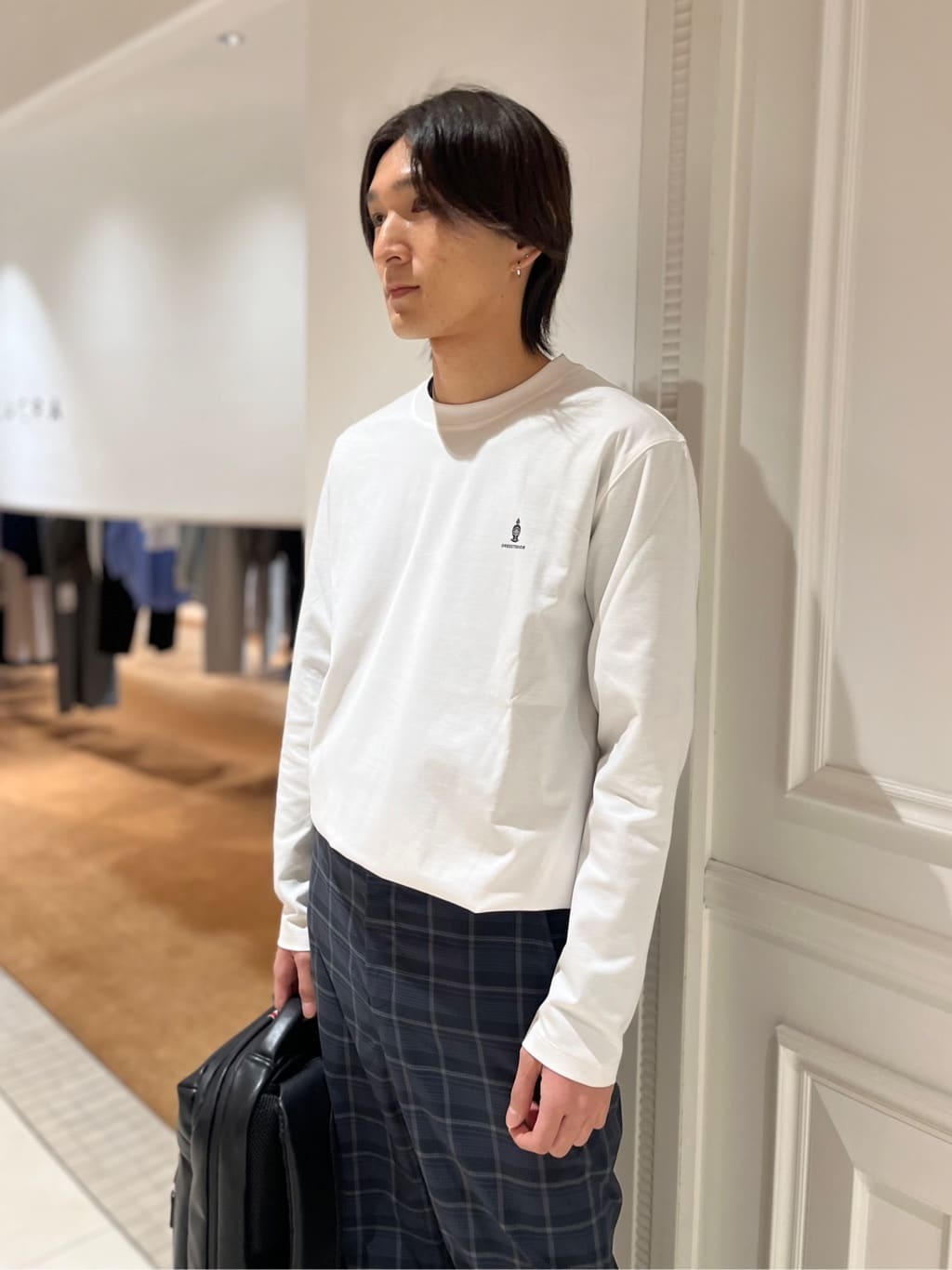 Watanabeさんの「DRESSTERIOR｜【接触冷感/UVカット/抗菌防臭/しわ防止】クールデオドラント ロングTシャツ」を使ったコーディネート