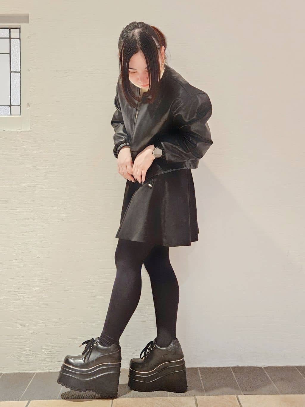 紫桜-shion-さんの「ESPERANZA｜超厚底ボリュームスニーカー」を使ったコーディネート