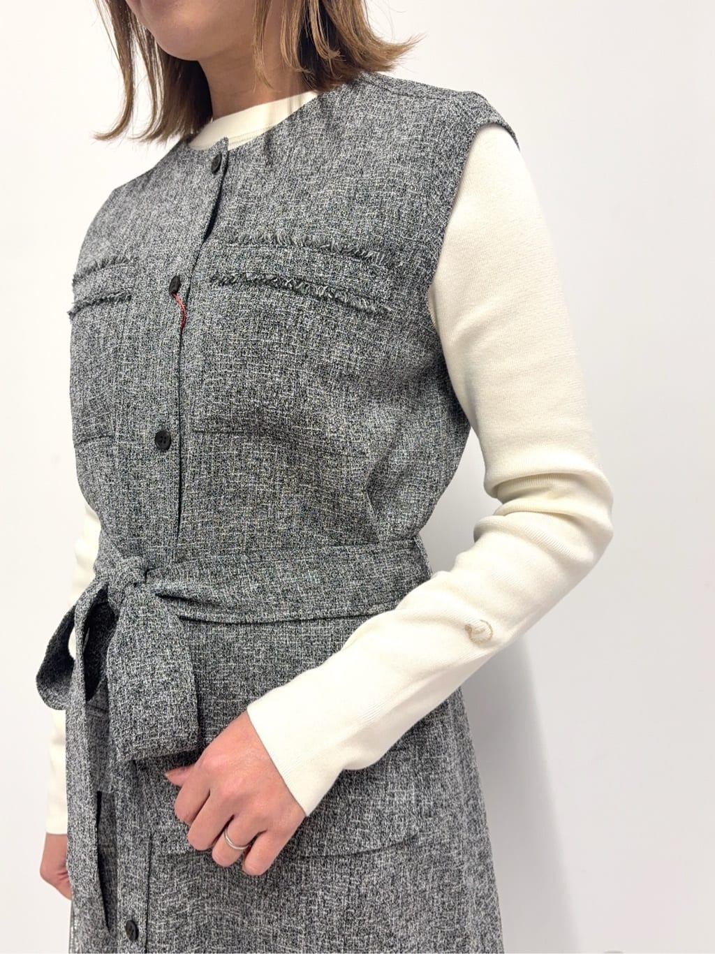 Nishijimaさんの「DRESSTERIOR｜◆【ウォッシャブル】コットンフルニードルニット」を使ったコーディネート