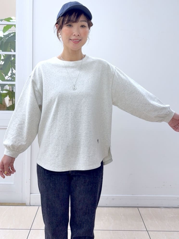 Osawaさんの「Dessin｜【360度可愛い・洗える】バックヘンリーカットソー」を使ったコーディネート