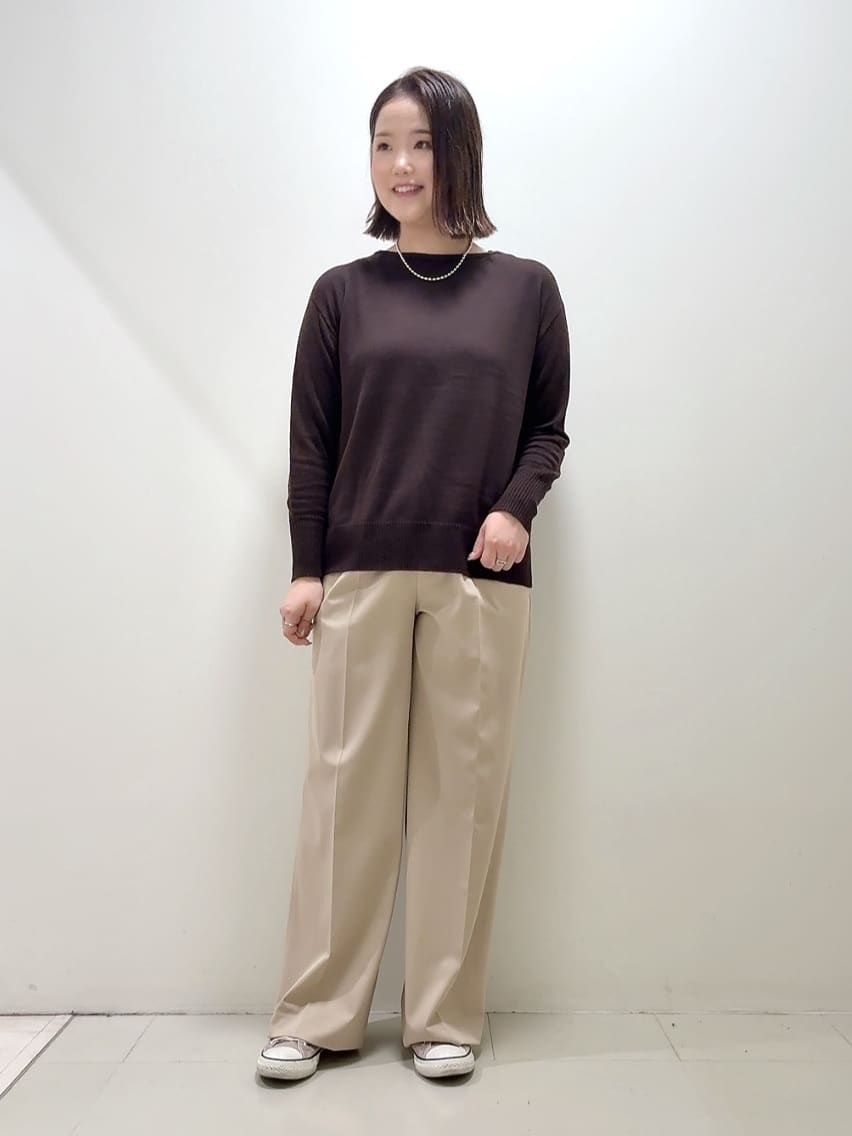 YUIさんの「UNTITLED｜【8色展開/体型カバー】魅せるタイムレスニット」を使ったコーディネート