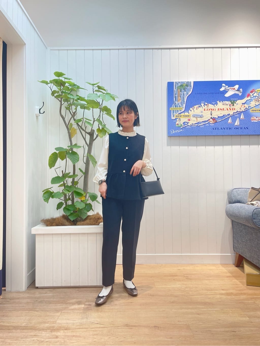 mikaさんの「Dessin｜【入卒/セレモニー】パール調ボタンベスト」を使ったコーディネート