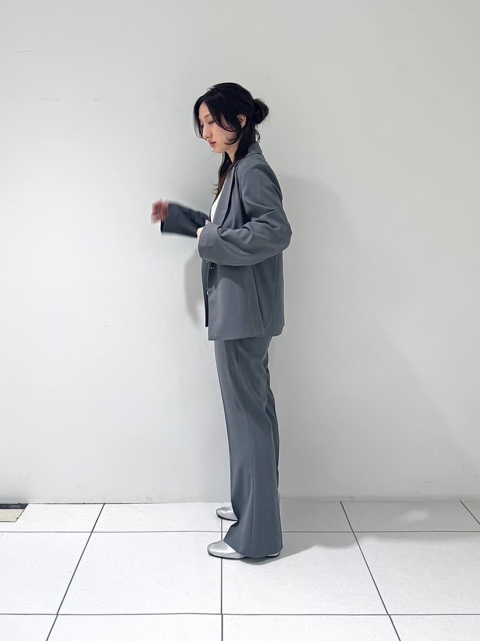 そんさんの「INDIVI｜Comfy SET UP｜ダブルブレストイージージャケット【セットアップ対応／通勤／カセット服／接触」を使ったコーディネート