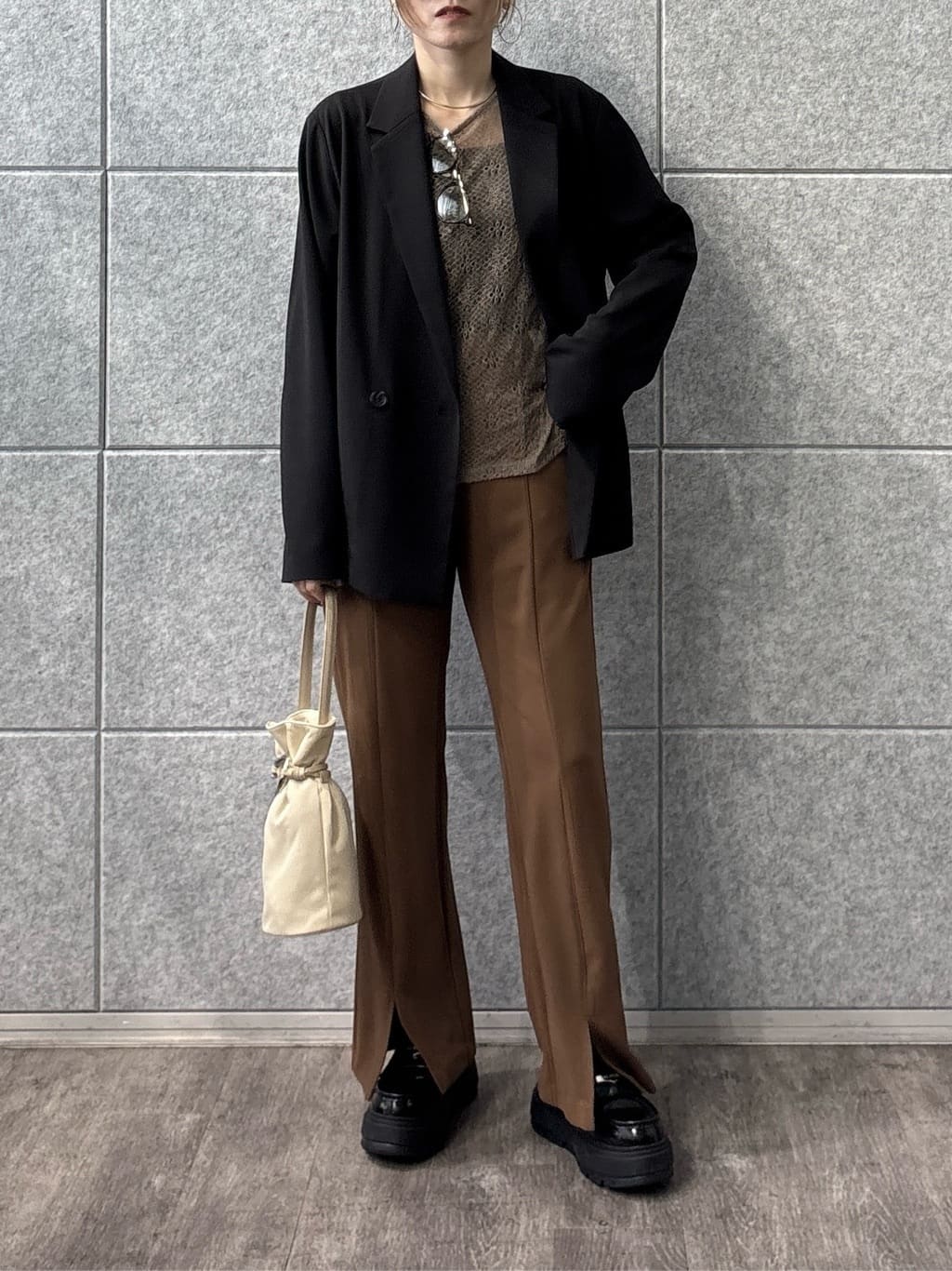kotakiさんの「INDIVI｜Comfy SET UP｜ダブルブレストイージージャケット【セットアップ対応／通勤／カセット服／接触」を使ったコーディネート