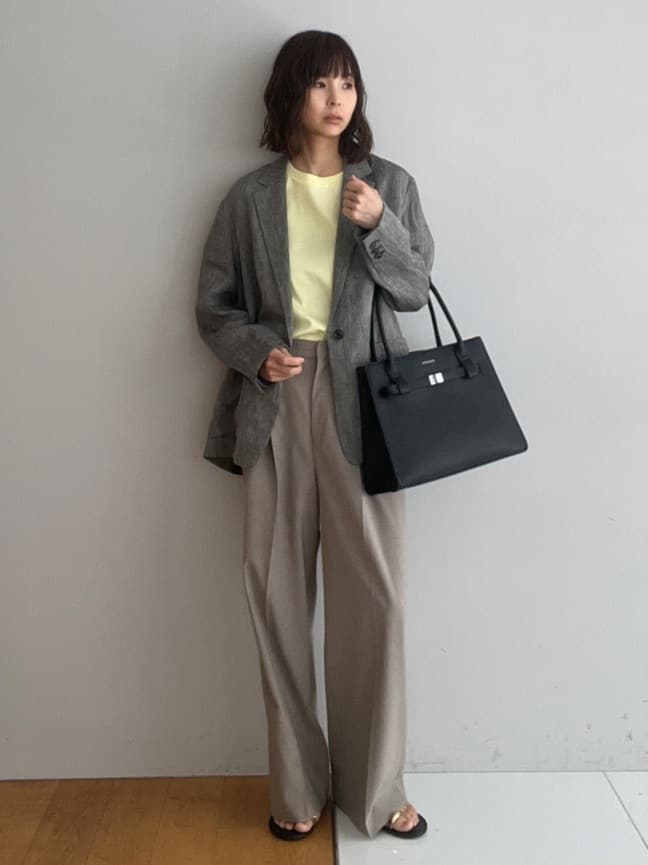 misaさんの「DRESSTERIOR｜◆ウォッシャブルコットンカシミヤプルオーバーニット」を使ったコーディネート