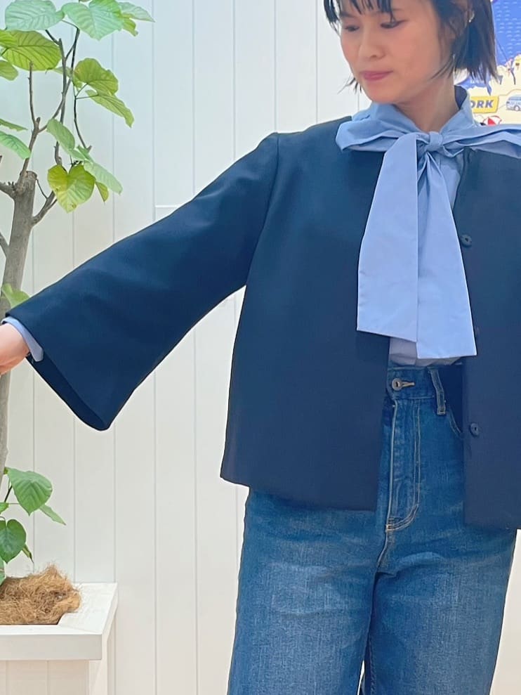 mikaさんの「Dessin｜【入卒/セレモニー/セットアップ可能】ダブルクロステーパードパンツ」を使ったコーディネート