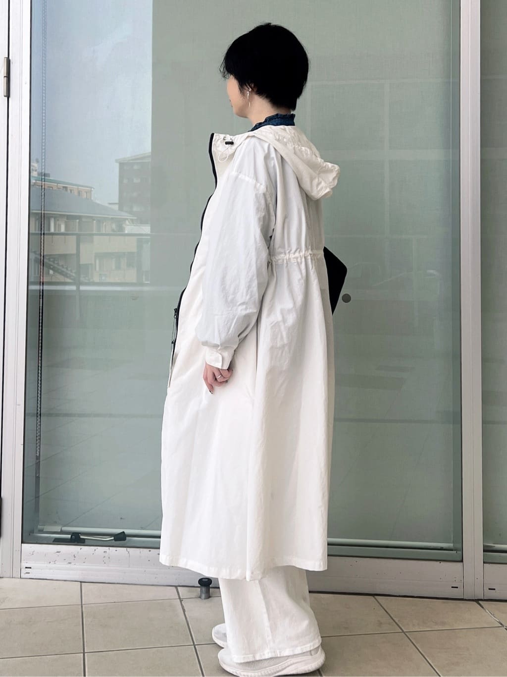 yo-koさんの「OPAQUE.CLIP｜撥水フードZIPロングコート【洗濯機OK】」を使ったコーディネート