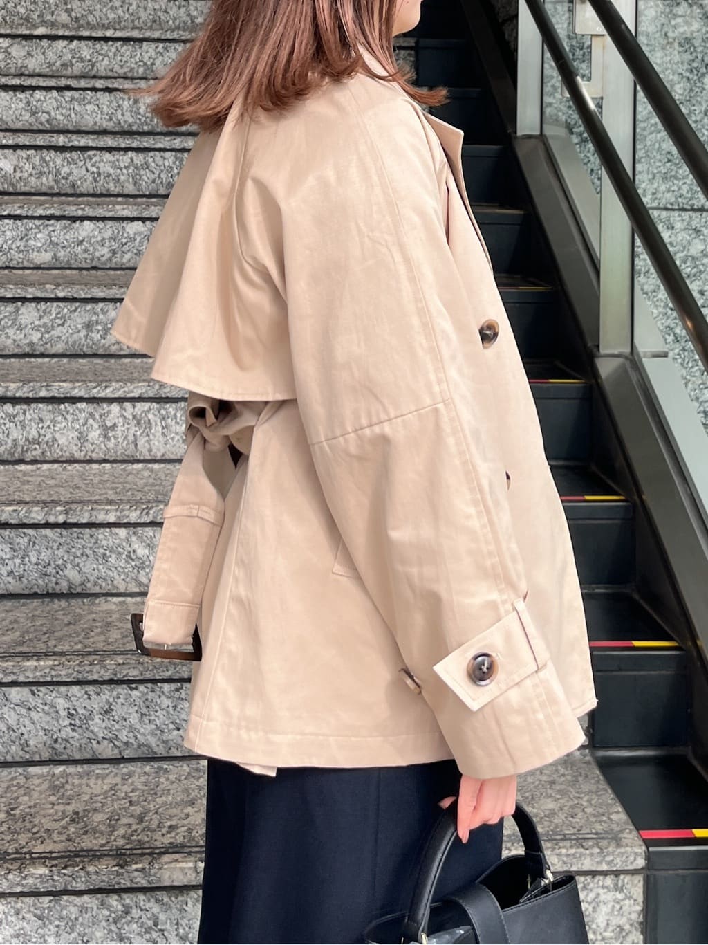 HANNAさんの「OPAQUE.CLIP｜ロゴプリントロングTシャツ【洗濯機OK】」を使ったコーディネート
