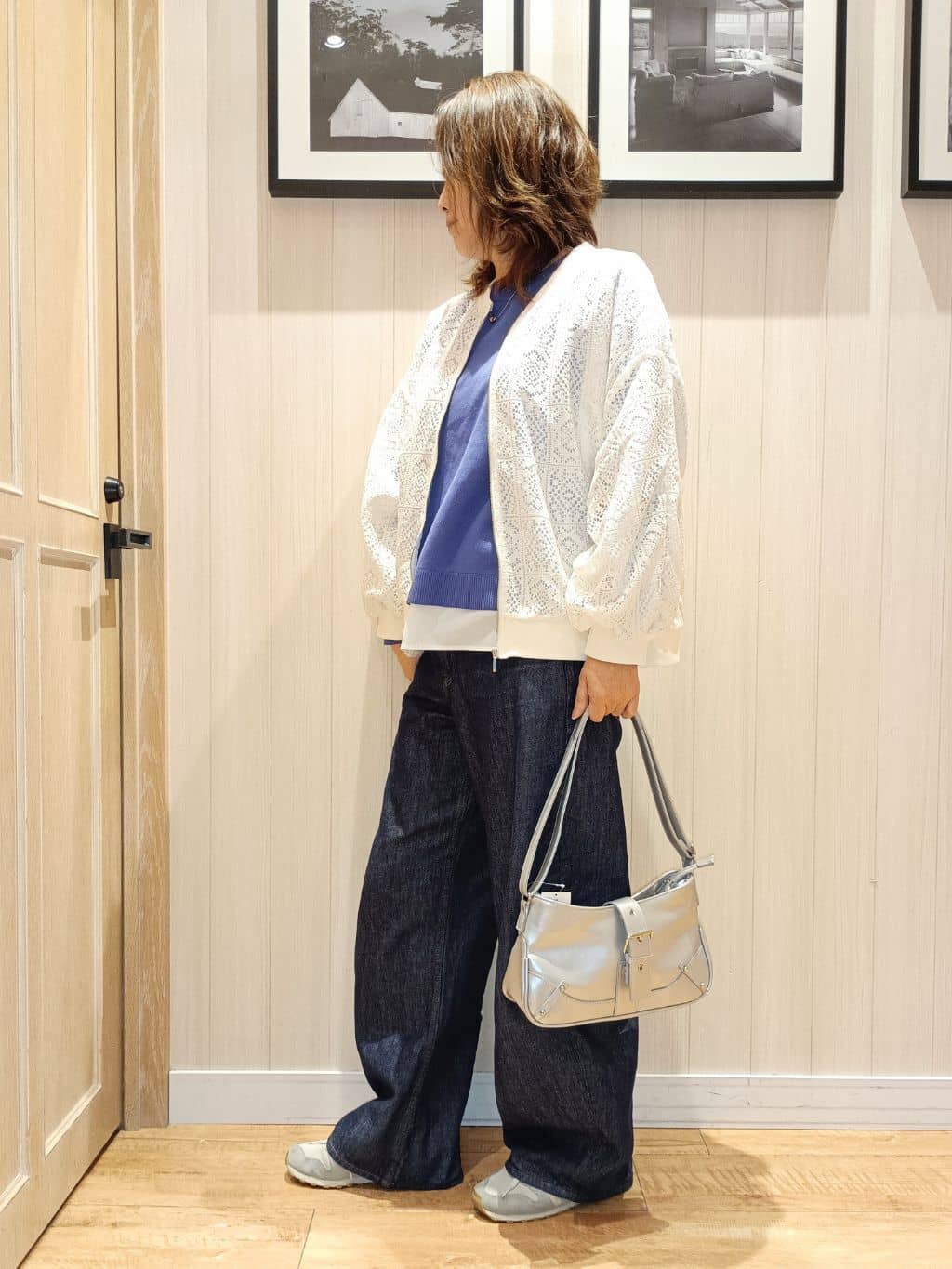 S☆mama さんの「SHOO･LA･RUE｜【高レビュー/洗濯機可/S-LL】さらに軽くなった スポンディッシュ裾フェイクトップス」を使ったコーディネート