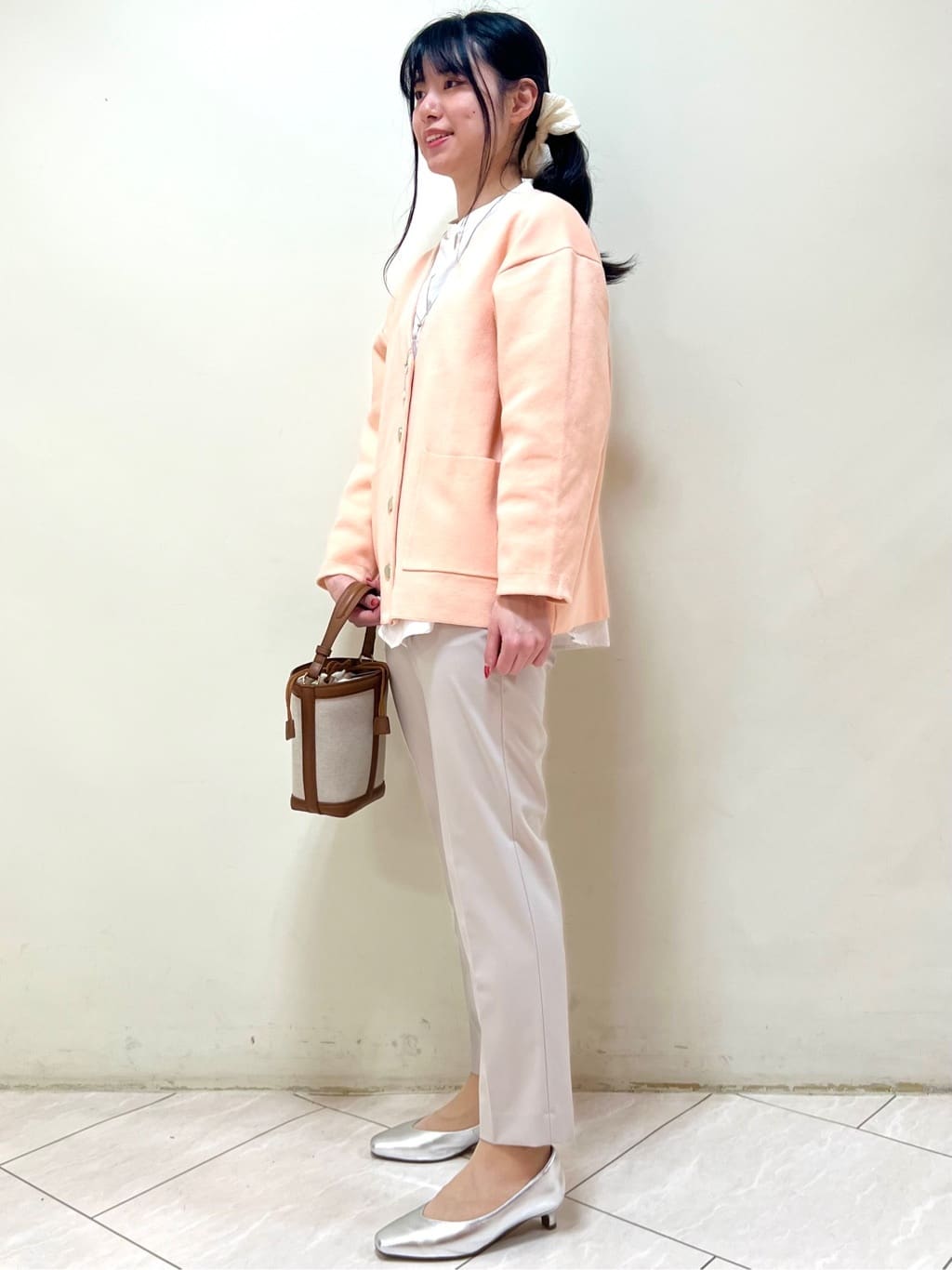 yanaさんの「Reflect｜【着回し力◎】ジャケット風ニットカーディガン」を使ったコーディネート