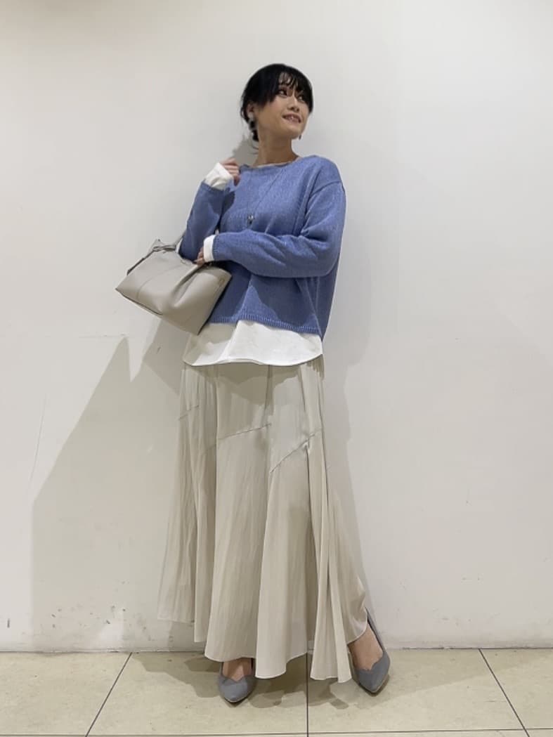 watanabeさんの「UNTITLED｜【洗える/レイヤードTシャツ】ラウンドテールジャージプルオーバー」を使ったコーディネート