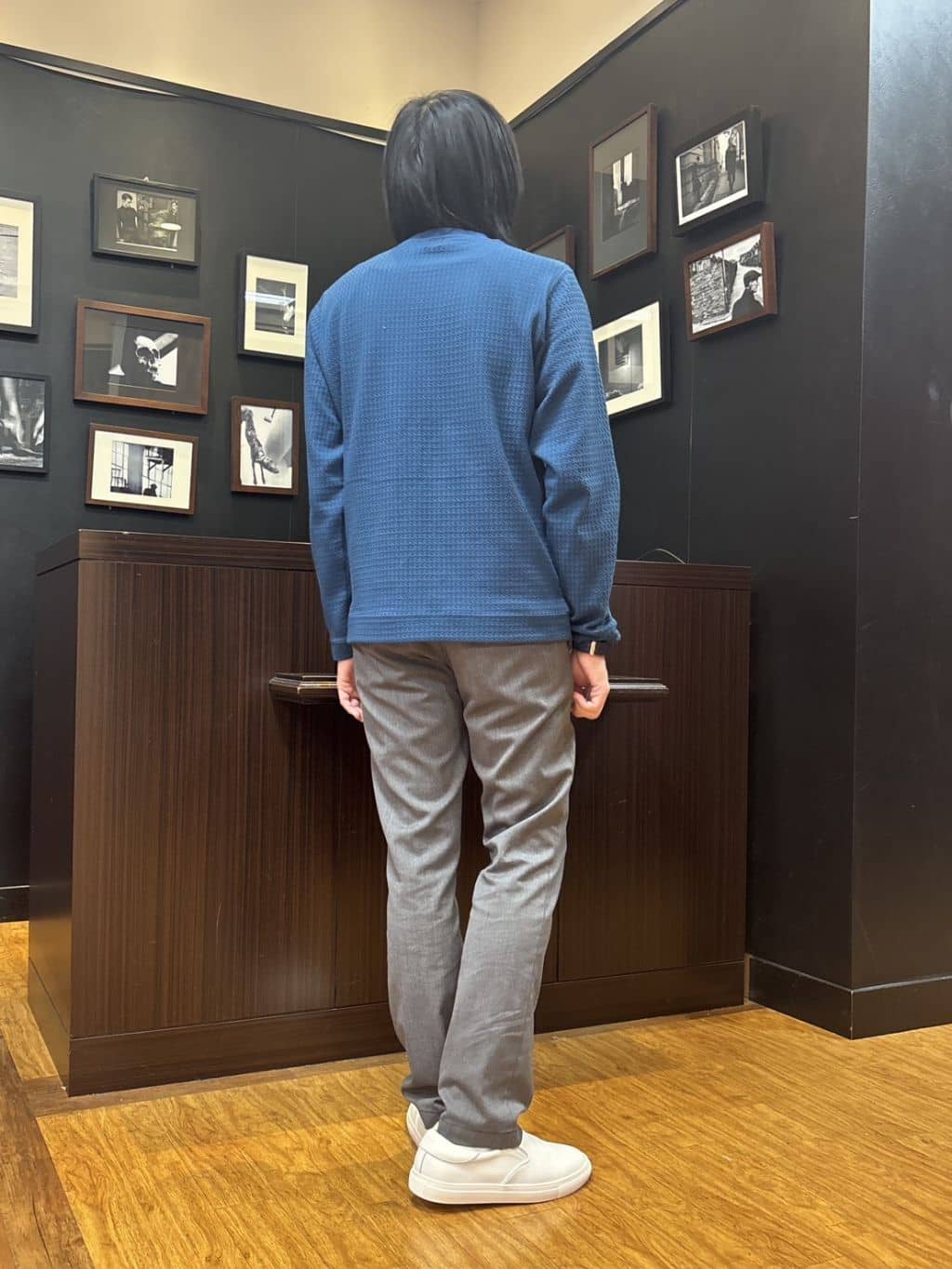 moritaさんの「TAKEO KIKUCHI｜スライドパズル ジャカード ブルゾン」を使ったコーディネート