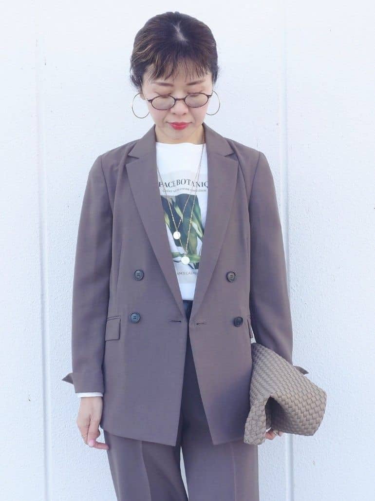MUTSUKOさんの「UNTITLED｜【コットン100/洗える】フォトロングTシャツ」を使ったコーディネート