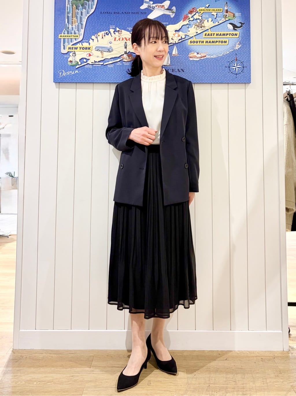 uwatokoさんの「Dessin｜【入卒/セレモニー/お仕事/セットアップ可能】ダブルジャケット」を使ったコーディネート