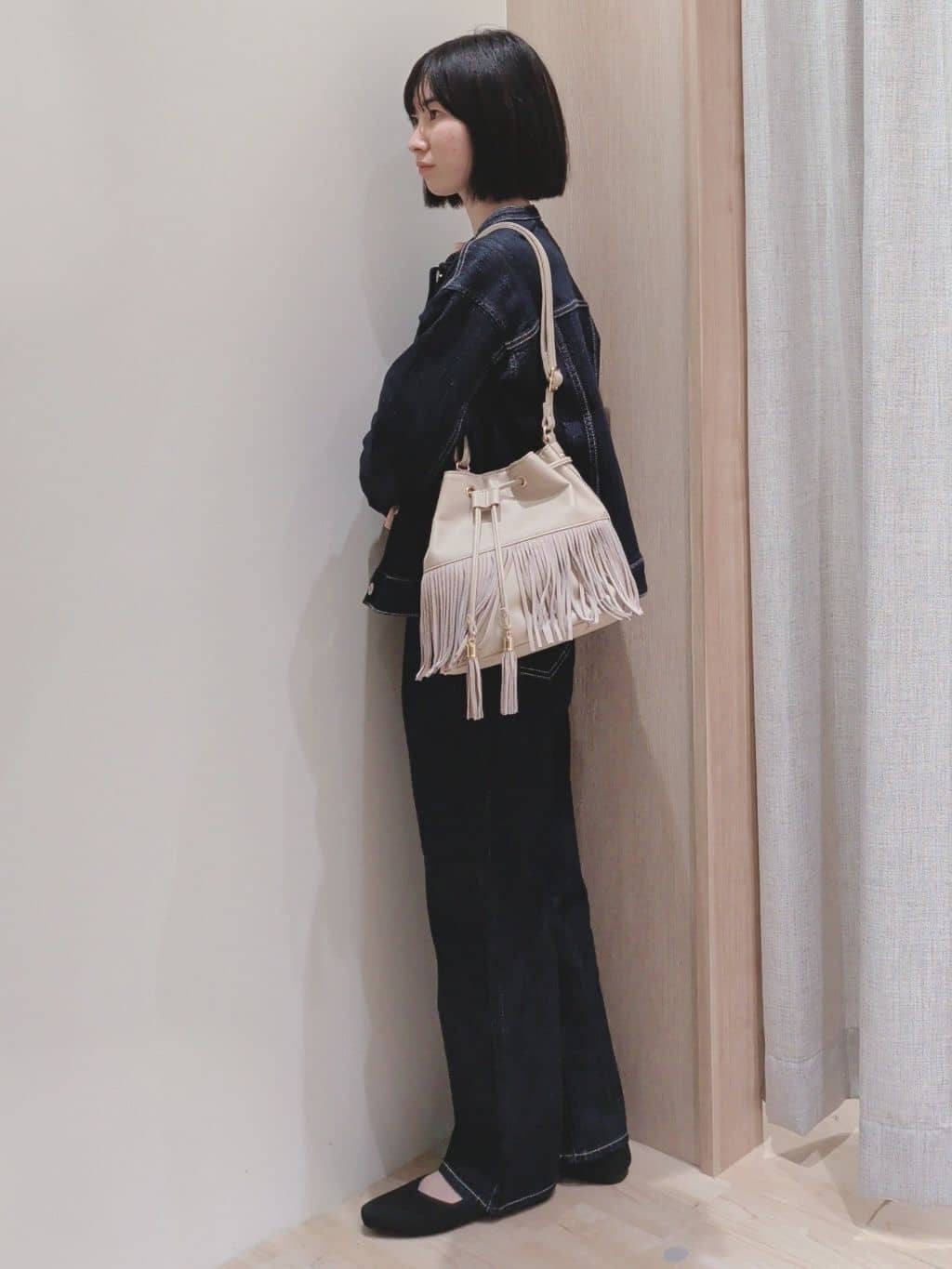 Yuiさんの「grove｜毎日着たくなる、もちもち畦編みニット」を使ったコーディネート