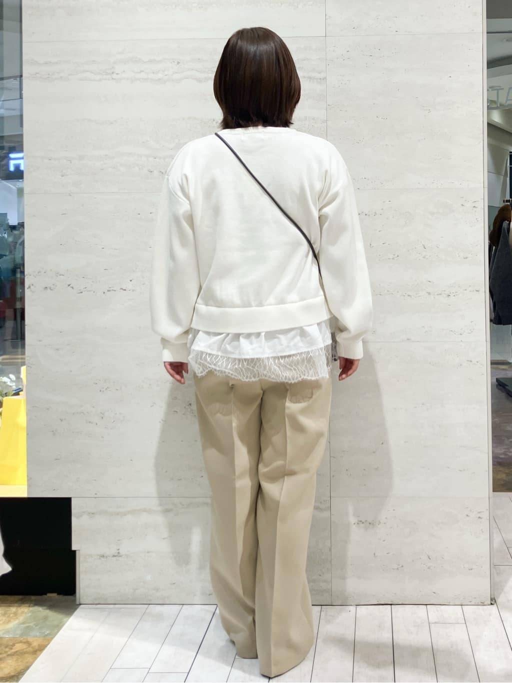 FUKAさんの「OPAQUE.CLIP｜裾レースドッキングニット」を使ったコーディネート