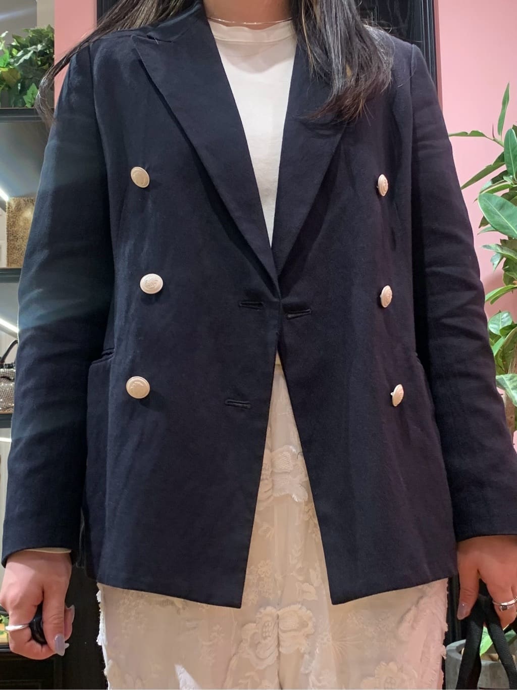 SAKAIさんの「DRESSTERIOR｜【セットアップ可】リネンブレンドダブルブレストジャケット」を使ったコーディネート