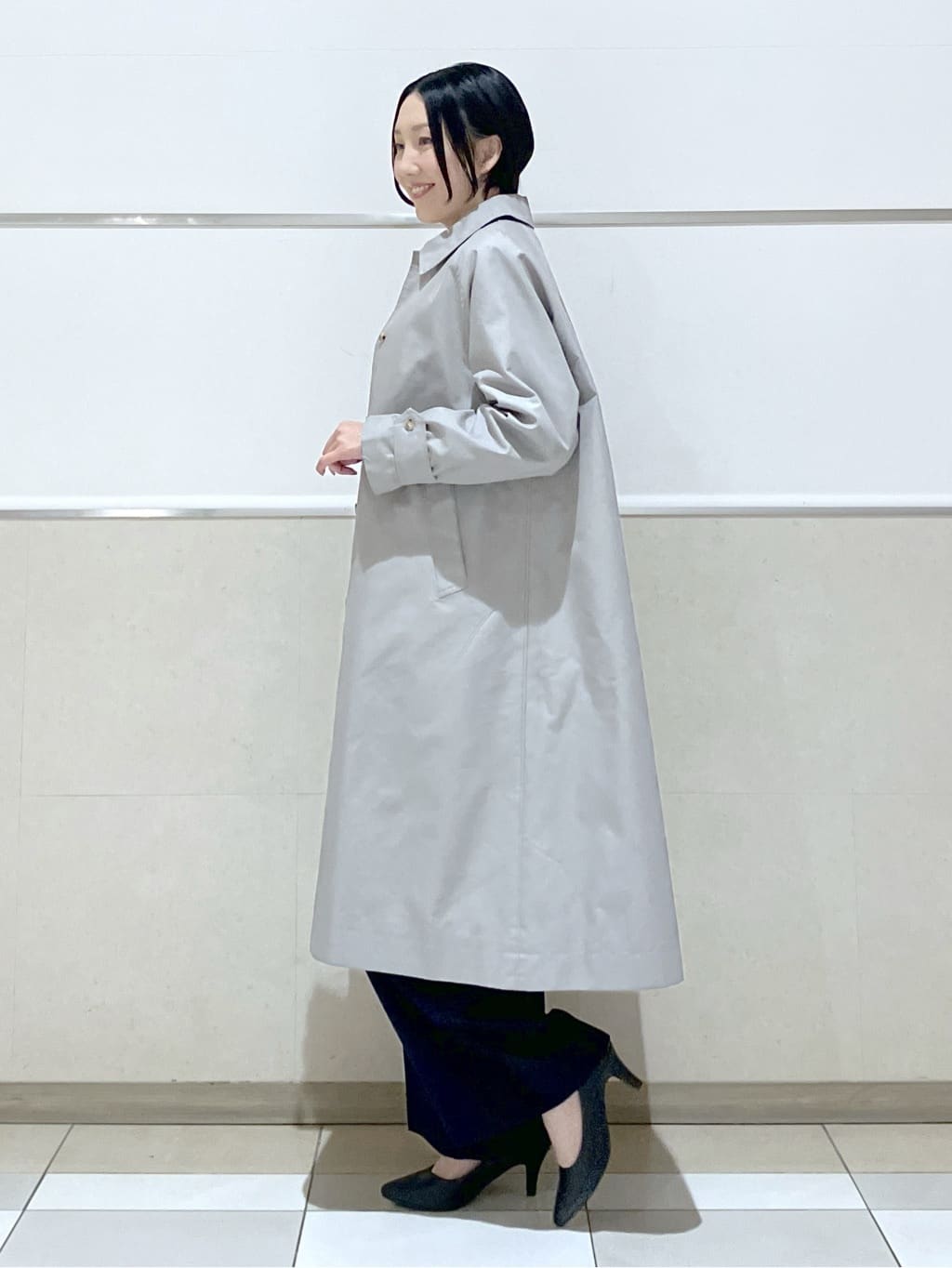 eriko さんの「Dessin｜シャンブレースプリングコート」を使ったコーディネート