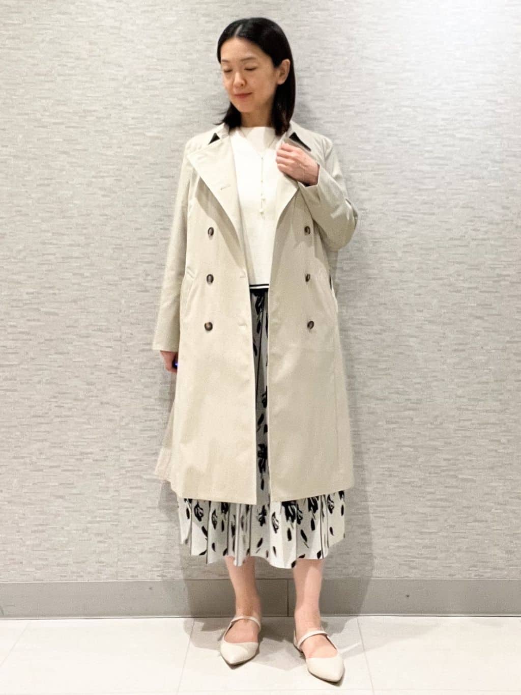 marikoさんの「Reflect｜【通勤／ライナー取り外し可】中綿ライナー付トレンチコート」を使ったコーディネート