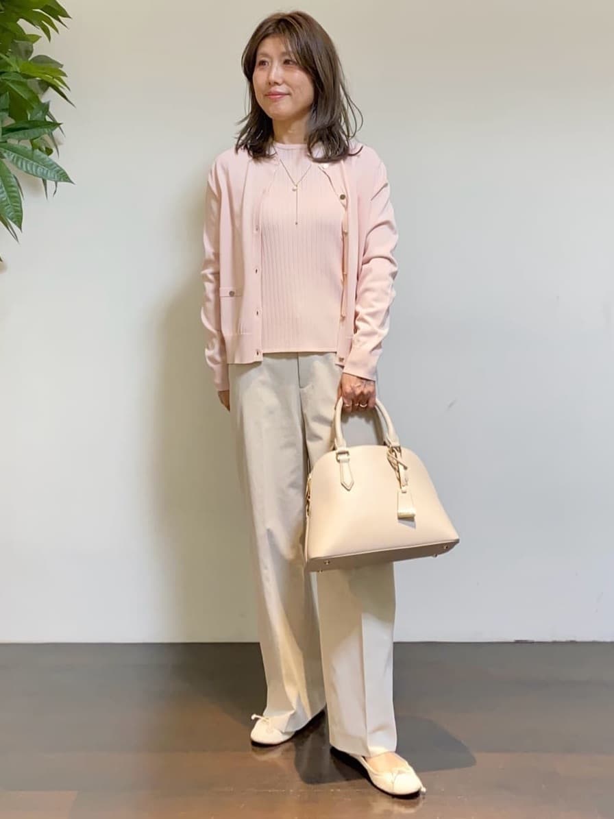 tomoさんの「UNTITLED｜◆【アンサンブル可/洗える】ワイドリブニット」を使ったコーディネート