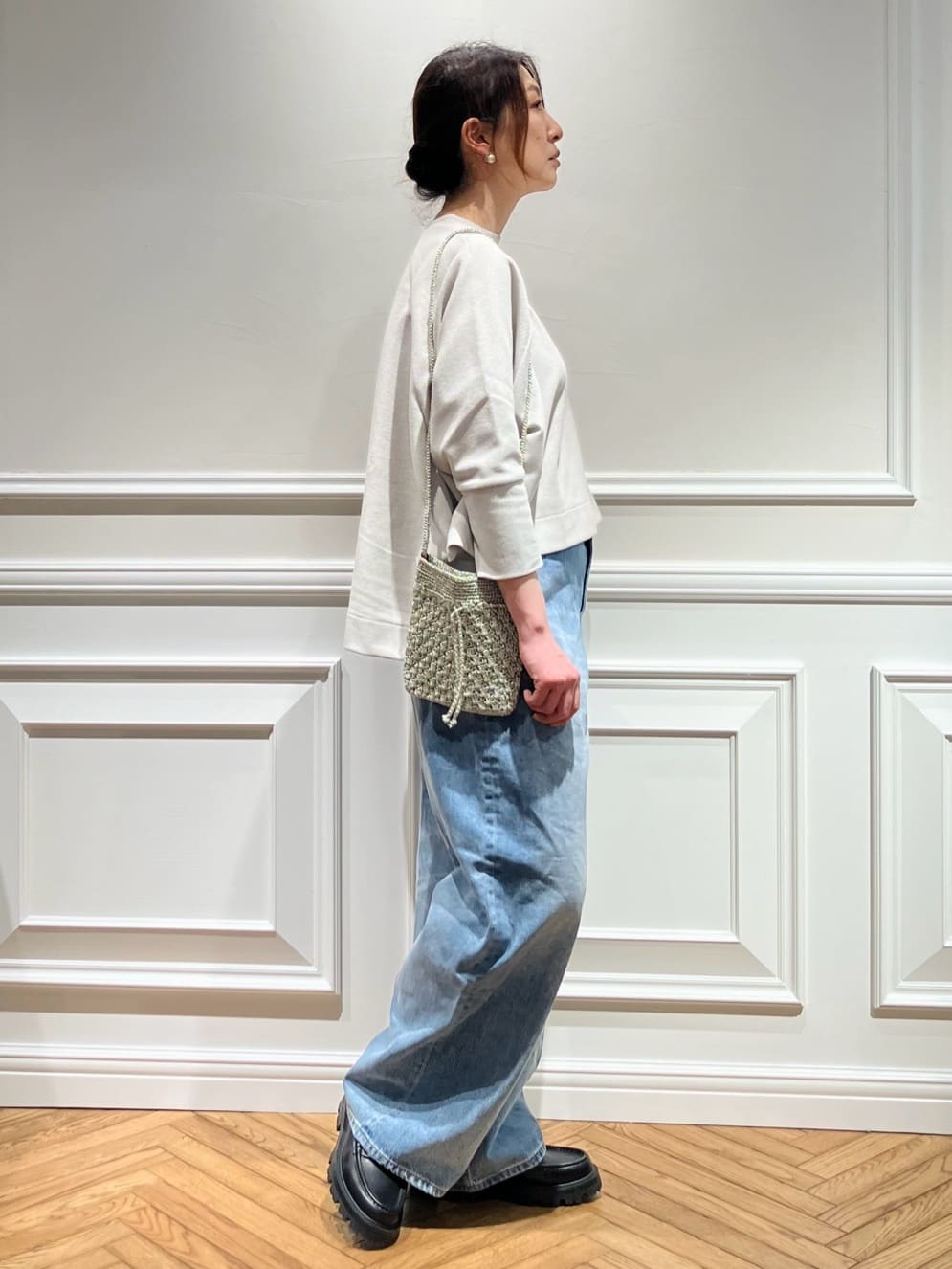TSUKUIさんの「DRESSTERIOR｜ARTESANOS（アルテサノス）【別注】金具付きローファー」を使ったコーディネート