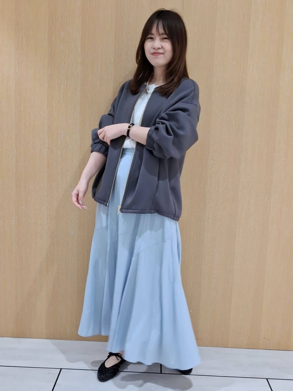 YuKaRiさんの「UNTITLED｜◆【春アウター/ゆったり】ダンボールジップブルゾン」を使ったコーディネート