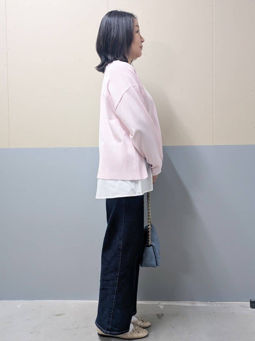ゆきさんの「OPAQUE.CLIP｜《ツインセット》ワイドニット&times;裾フレアタンクトップ【洗濯機OK】」を使ったコーディネート