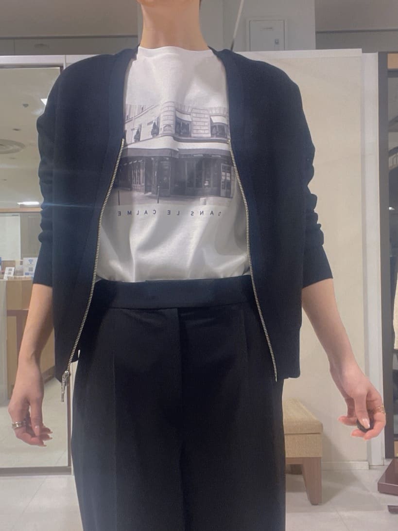 IWAMOさんの「UNTITLED｜◆【軽羽織り/セットアップ可】ジップアップニットカーディガン」を使ったコーディネート