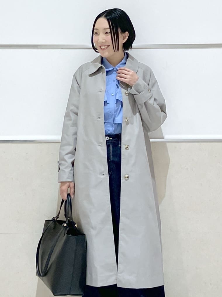 eriko さんの「Dessin｜【洗える】フリルシャツブラウス」を使ったコーディネート