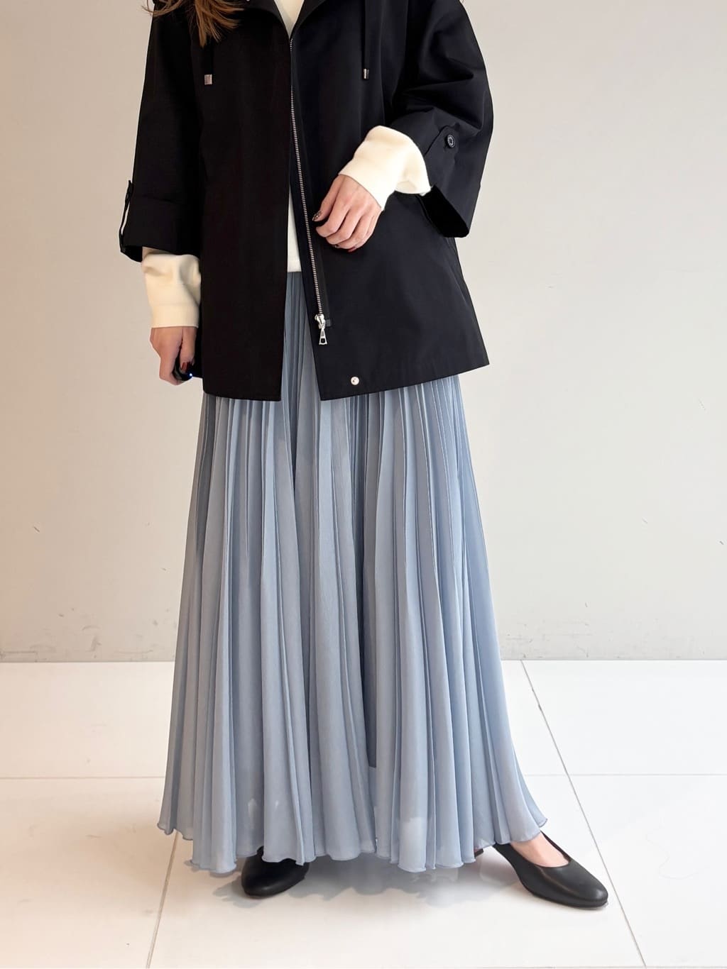 清水夏姫さんの「DRESSTERIOR｜◆ウォッシャブルコットンカシミヤプルオーバーニット」を使ったコーディネート