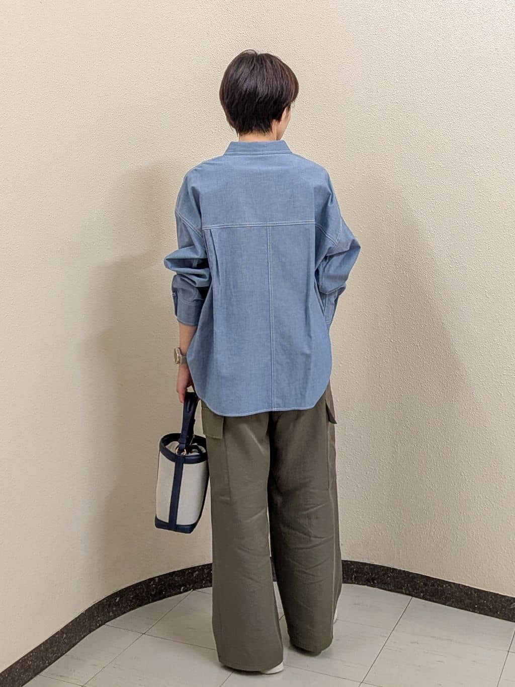 ホンマさんの「Reflect｜【羽織にも◎】ダンガリーシャツ」を使ったコーディネート