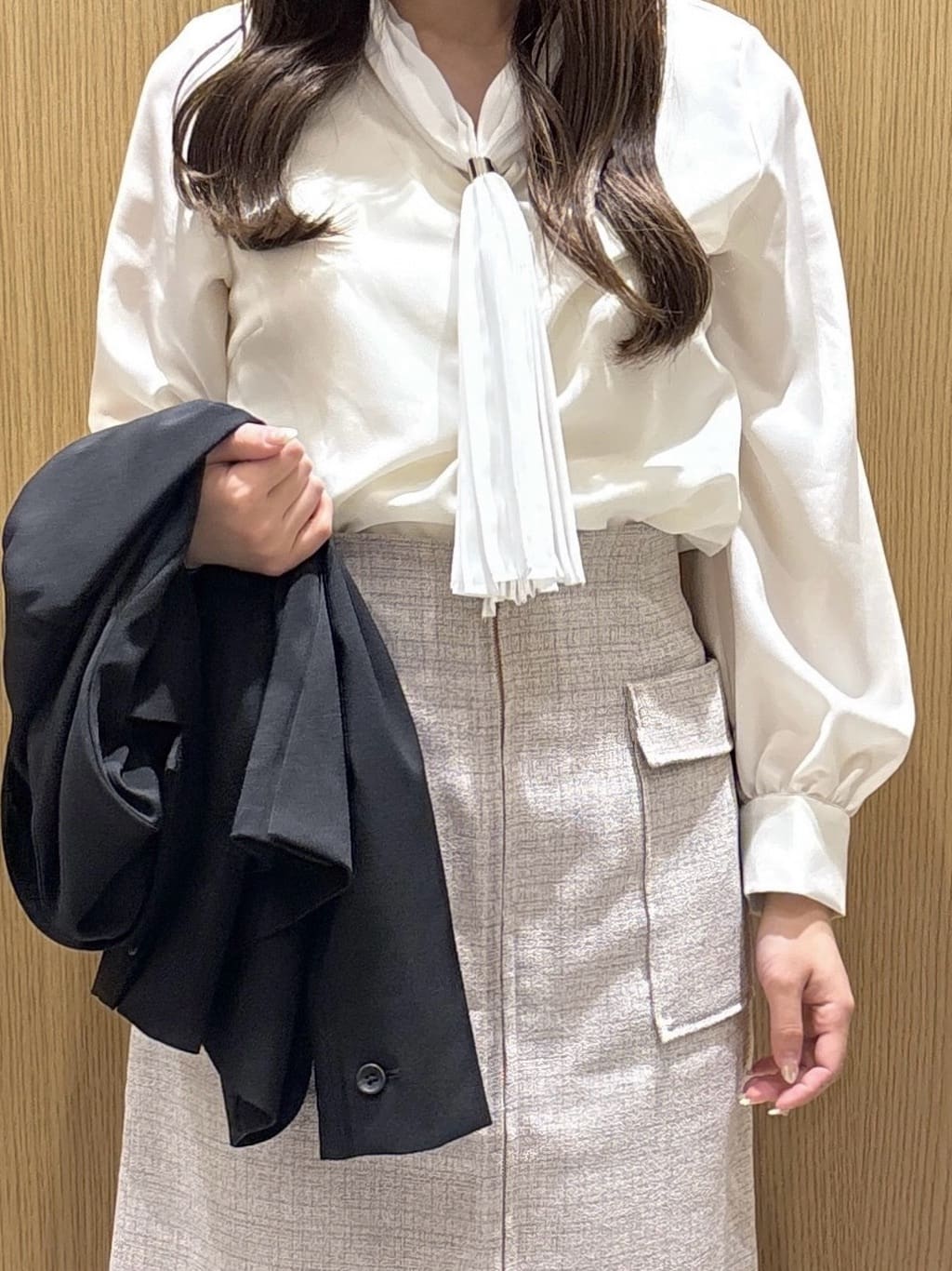 ゆいさんの「index｜ストレッチテーラードジャケット／セットアップ対応【洗濯機OK】」を使ったコーディネート