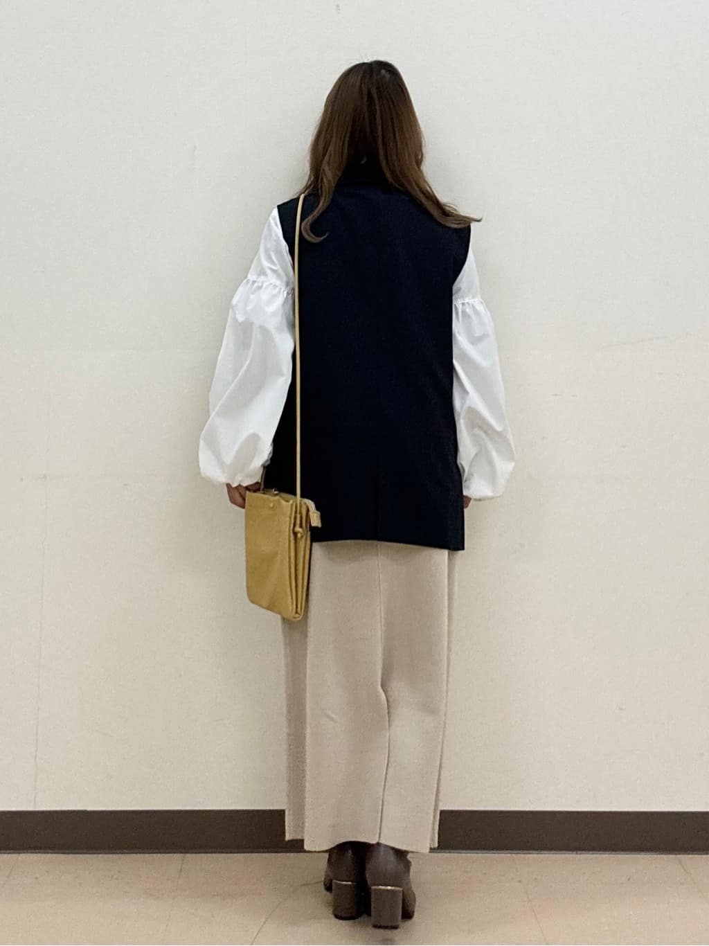 shioさんの「SHOO･LA･RUE｜【セットアップ可/S-LL/洗濯機可】サッと羽織ってこなれ見え ダブルブレストジレ」を使ったコーディネート