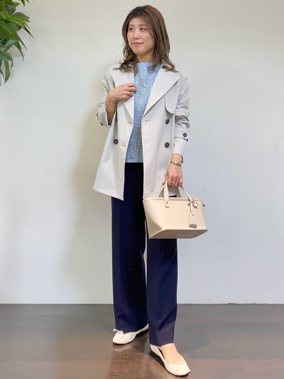 tomoさんの「UNTITLED｜◆【洗える】ツイードドルマンブラウス」を使ったコーディネート