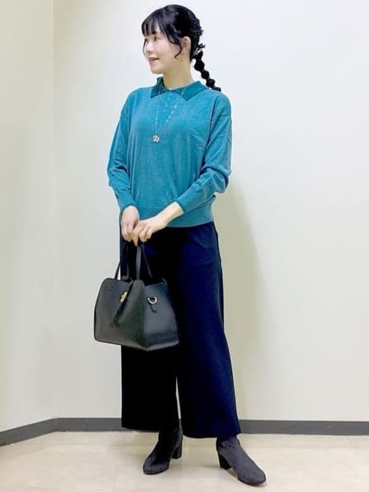  beni_gingerさんの「Reflect｜【SS-4Lサイズ／衿が顔に当たらない◎】スタンドネックミドルコート」を使ったコーディネート