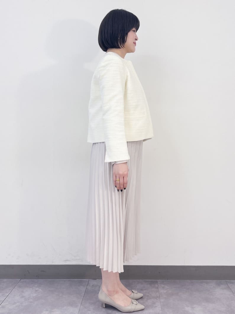 misaさんの「OPAQUE.CLIP｜《通勤対応》 コットンツイードジャケット」を使ったコーディネート