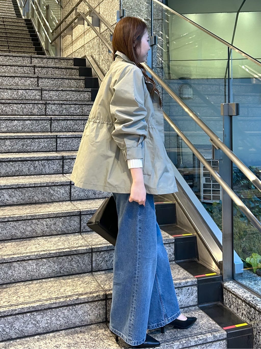Risaさんの「OPAQUE.CLIP｜撥水スタンドZIPブルゾン【洗濯機OK／UVケア／花粉対応】」を使ったコーディネート