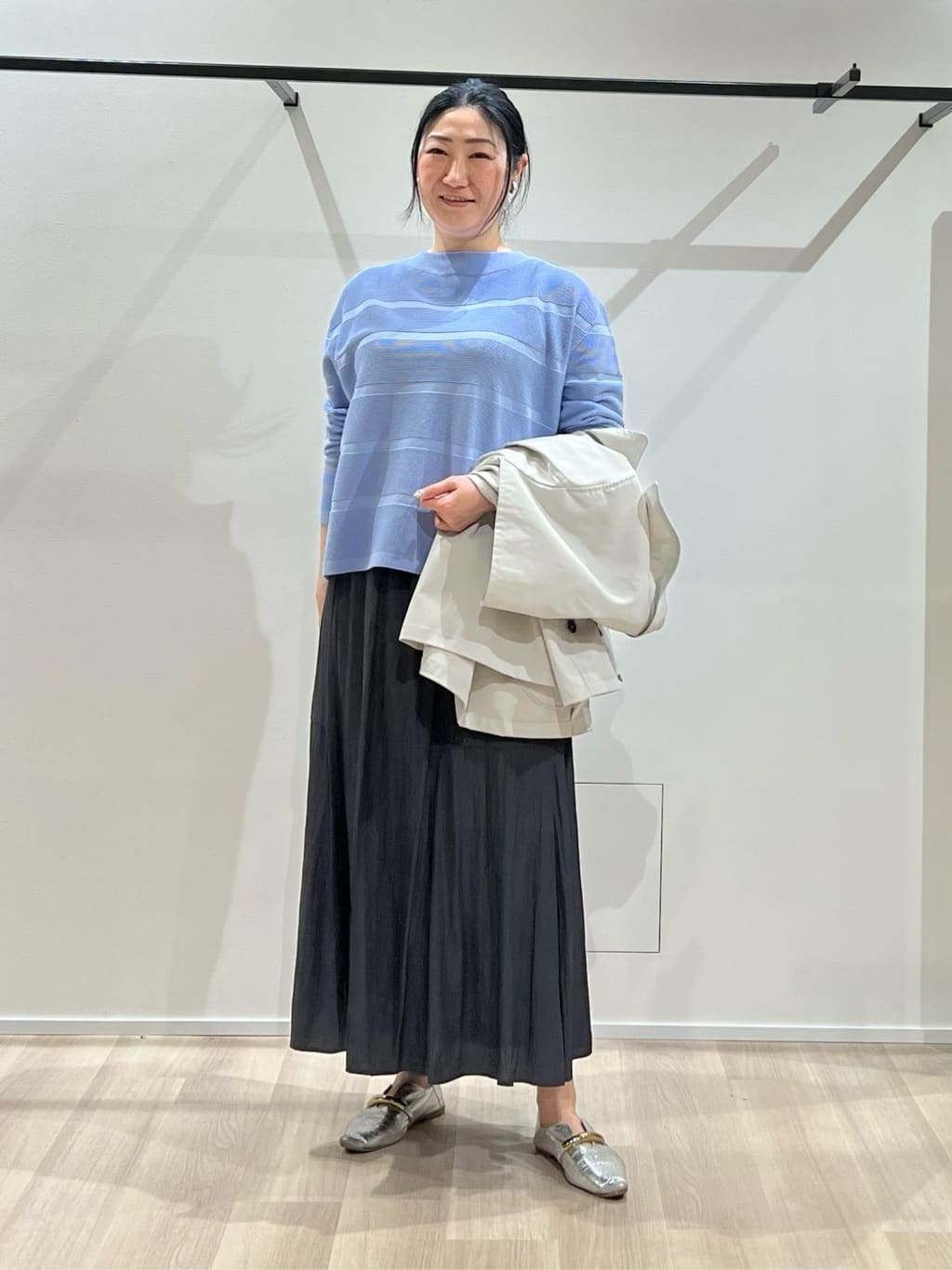 TOMOMIさんの「UNTITLED｜◆【ゆったり/洗える】クロップドニットプルオーバー」を使ったコーディネート